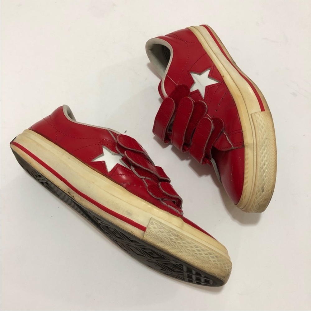 Rare Converse ALLSTAR One Star Velcro Made Japan
Black Printing Leather Size 7.5 - Picture 3 of 7
